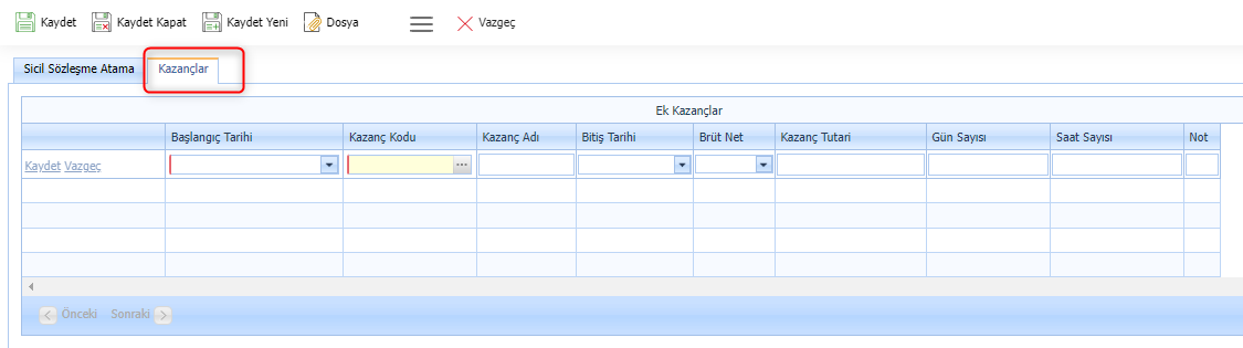 Dış kaynak Yönetimi Sicil Sözleşme Atama3